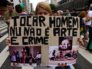 brazilian nude beach - This exhibition contains nudity': the front line of Brazil's culture wars |  Cities | The Guardian